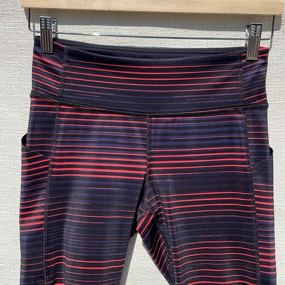 Lululemon Pace Rival Crop Full-On Luxtreme Twisted Dune Alarming BlackBlack Sz 4 - Picture 5 of 11